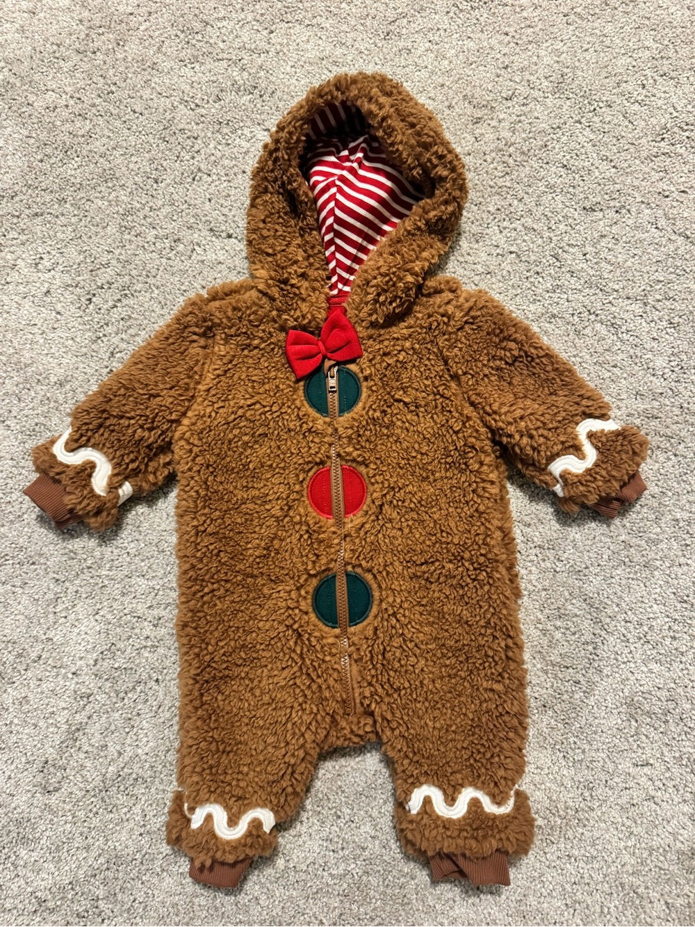 Little Sleepies Gingerbread Sherpa - NWOT
